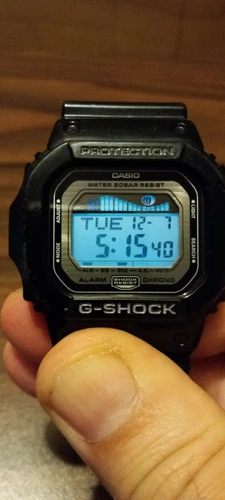 VINTAGE- G-SHOCK- 3151- G-LIDE SURF WATCH- MENS WATCH- CASIO- BLACK- MOON TIDE