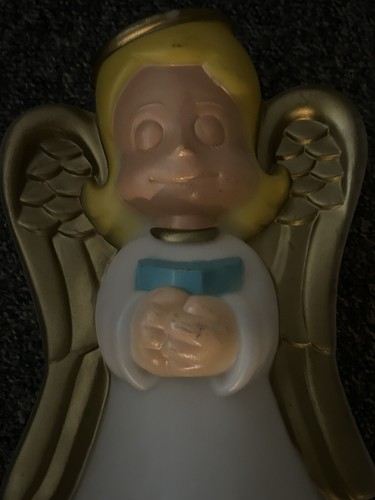 18” Vintage General Foam Plastics Blow Mold Angel Choir Angel - Picture 3 of 5