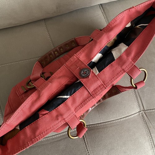 GAP Jeans Authentic Canvas Tote Bag Carryall Purse w/Pockets & Leather Handles - Picture 6 of 11