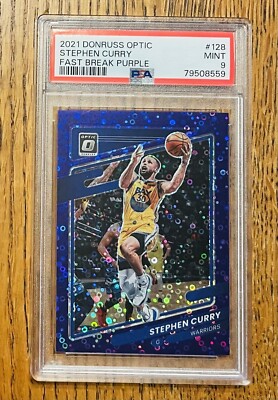 Stephen Curry Purple Prizm Optic PSA 9 Stephen Curry [Purple] #128