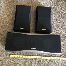 3 Pieces Onkyo Speakers Set SKB-550/ SKM-550S SKC-550C Untested As Is AT