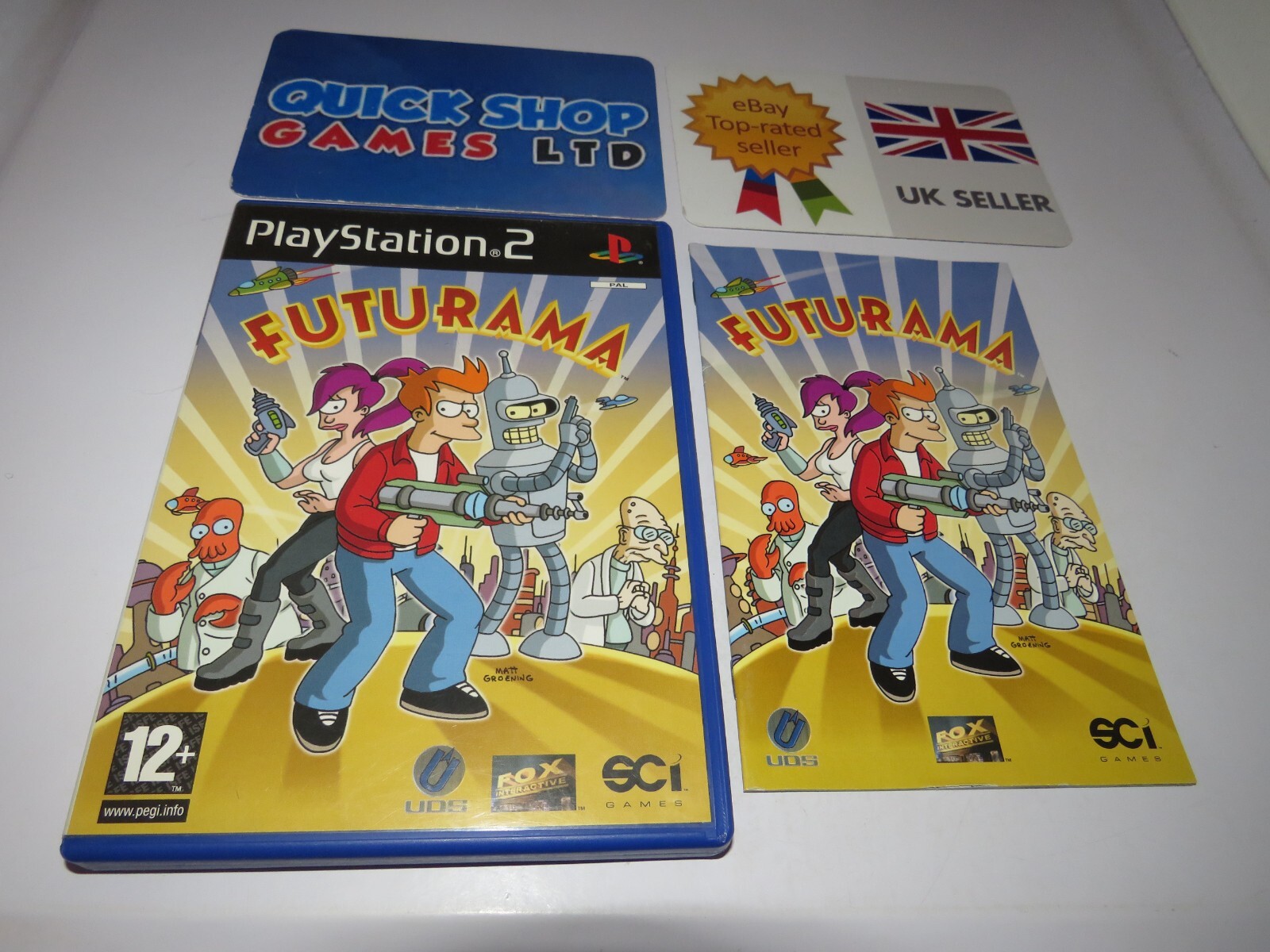 futurama-ps2-uk-tracked-delivery-extended-guarantee-ebay