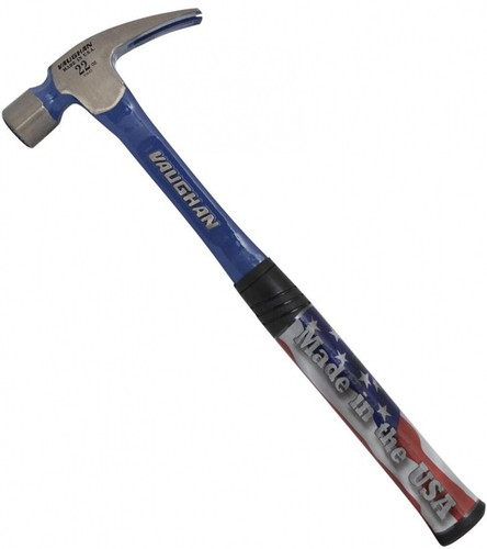Vaughan Rip Hammer Striking Tool 16 Inch Handle 22 Oz Milled Face Solid Steel - Picture 8 of 12