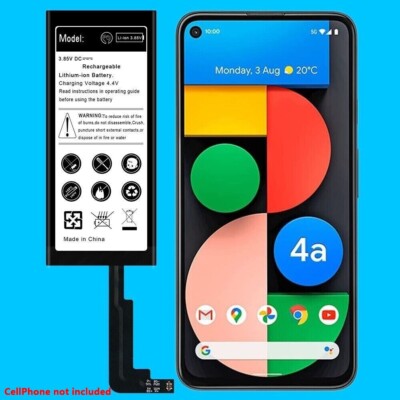 Working 3985mAh Replacement G025E-B Battery Fits Google Pixel 4A 5G G025E