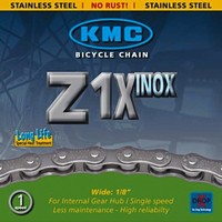Kmc Z1x Inox Single Speed Long Life Chain 11/8 Kmc Z1x Inox Single Speed Long Life Chain 11/8