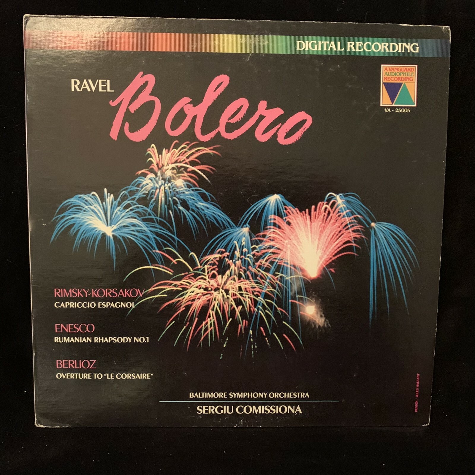 RAVEL Bolero RIMKSY-KORSAKOV ENESCO BERLIOZ - COMISSIONA - VANGUARD ST LP 1980..