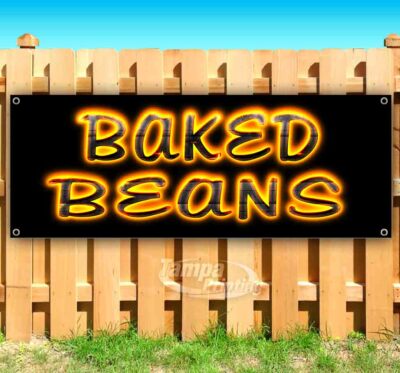 BAKED BEANS Advertising Vinyl Banner Flag Sign Many Sizes USA