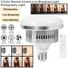 Żarówka LED E27 85W fotografia zdjęcie światło dzienne zrównoważone + pilot zdalnego sterowania
