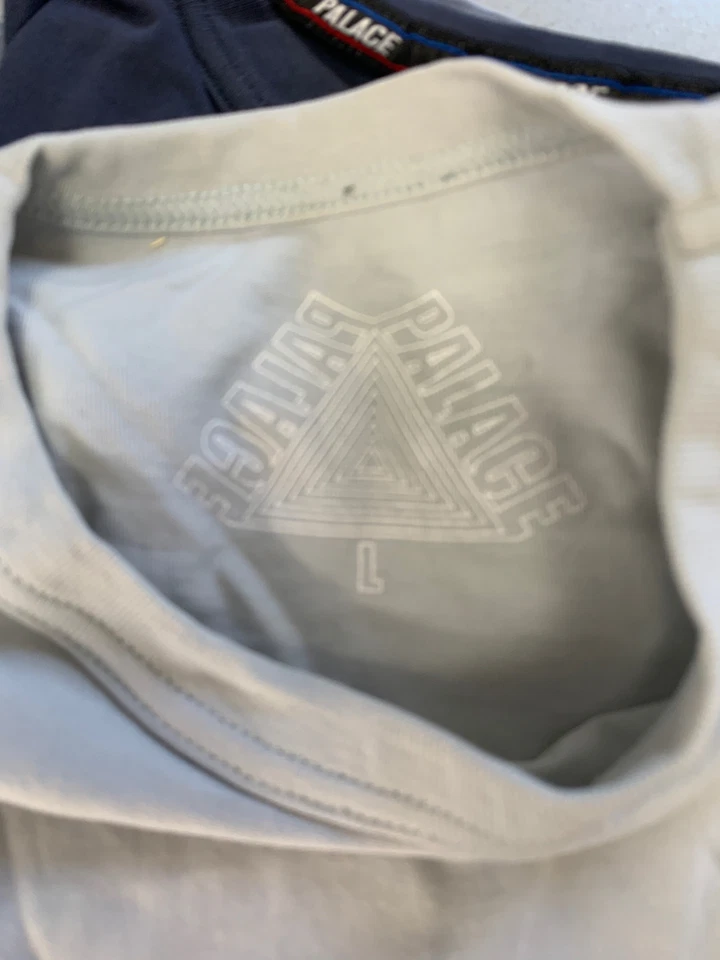 Camiseta Palace Para Hombre Gris Claro Algodón 'Sofar' Manga Corta Talla L Foto 4 de 4