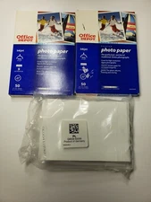 Office Depot Photo Paper High Gloss for InkJet Printers Size 4"X6" 70 Sheets and