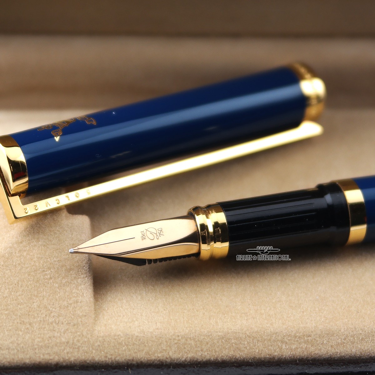 S.T. Dupont Blue Chinese Lacquer Fountain Pen | eBay