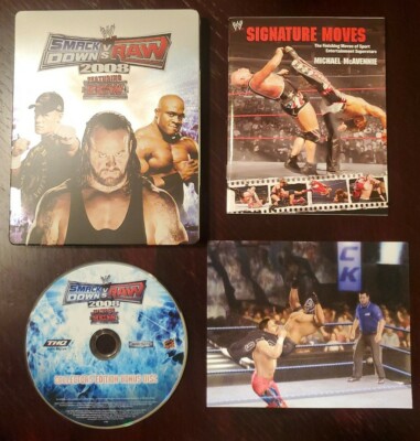 Smackdown Vs Raw 08 Collector S Edition Steelbook Dvd Lenticular No Game Ebay