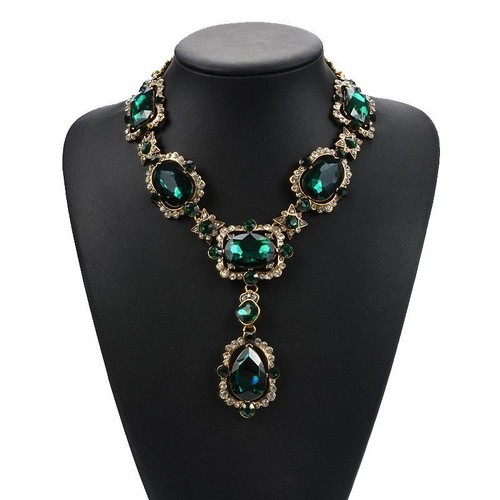 Collares de cristal austriaco - Gargantilla de piedra multicolor collar joyería para mujer - Imagen 2 de 17