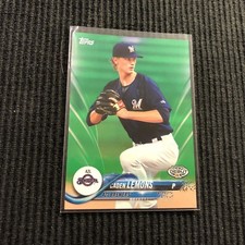2018 TOPPS PRO DEBUT #43 CADEN LEMONS *GREEN #/99*  AZL BREWERS