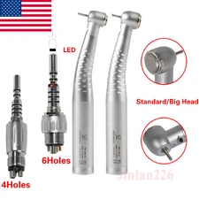 Dental Fiber Optic LED High Speed Handpiece Quick Coupler 4/6 Holes KaV Style