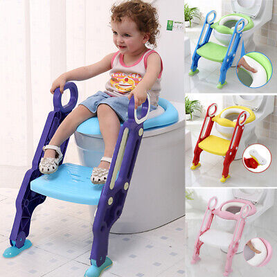 Riduttore WC Pieghevole con Scaletta Vasino Sedile Regolabile in Altezza per Bambini da 1 a 8 Anni Ardorman Riduttore WC per Bambini Pieghevole Toilette Trainer