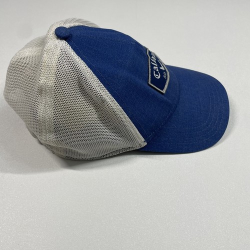 Callaway Trucker Hat Cap Men’s Blue White Mesh Snapback Golf Wool Blend Golfer - Picture 6 of 9