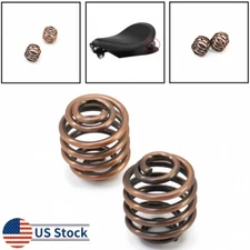 Motorcycle 2'' Bronze Barrel Solo Seat Springs for Harley Honda Bobber Chopper