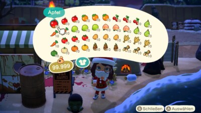 Animal Crossing New Horizons Switch Obst und Gemüse 