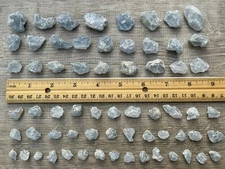 Raw Celestite Rough Stones, Small Rough Celestite, Blue Crystals, Wholesale Lot