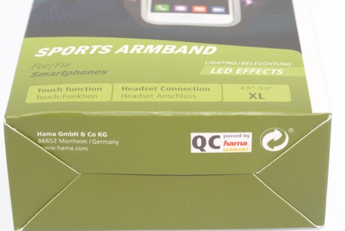 HAMA Sport/s Armband LED Effects Gr. XL 7,2 x 14,2 cm/4,5"-5,0" 28-41 cm NEU OVP - Zdjęcie 6 z 6