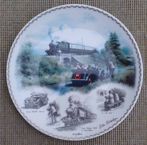 WEDGWOOD “IMPRESSIONS OF STEAM”- SET OF 4 LIMITED EDITION PLATES by DON BRECKON. - Picture 10 of 12