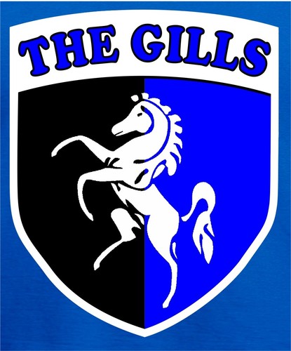 Gillingham FC Shield Crest The Gills Football Royal Blue T-Shirt - All