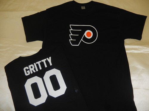 0304 Para Hombre NHL Team Apparel PHILADELPHIA FLYERS Camiseta deportiva de hockey nueva NEGRA - Imagen 18 de 18