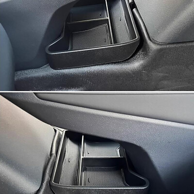 QWORK Aufbewahrungsbox Für VW ID4/Crozz - ABS Mit Gummimatte, 2021-2024