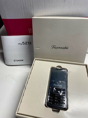 Sagem My521X Faconnable Mobile Phone Old Stock Rare Collectors Mobile Phone