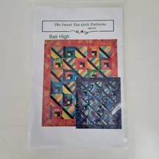 Sweet Tea Girls Bali High Sewing Quilt Pattern 2-Sizes Vintage from 2010 STG0057