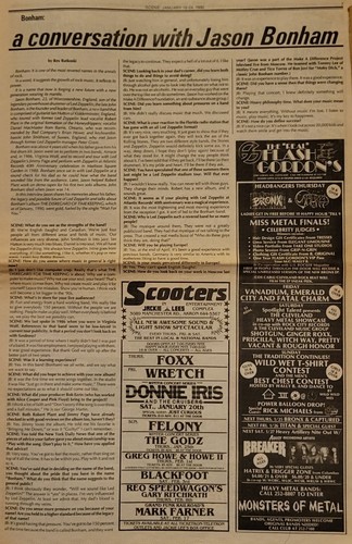 THE CULT cover SCENE 1/18/90 Jason Bonham LESLIE WEST My Dad Is Dead TOM PETTY - Picture 14 of 17