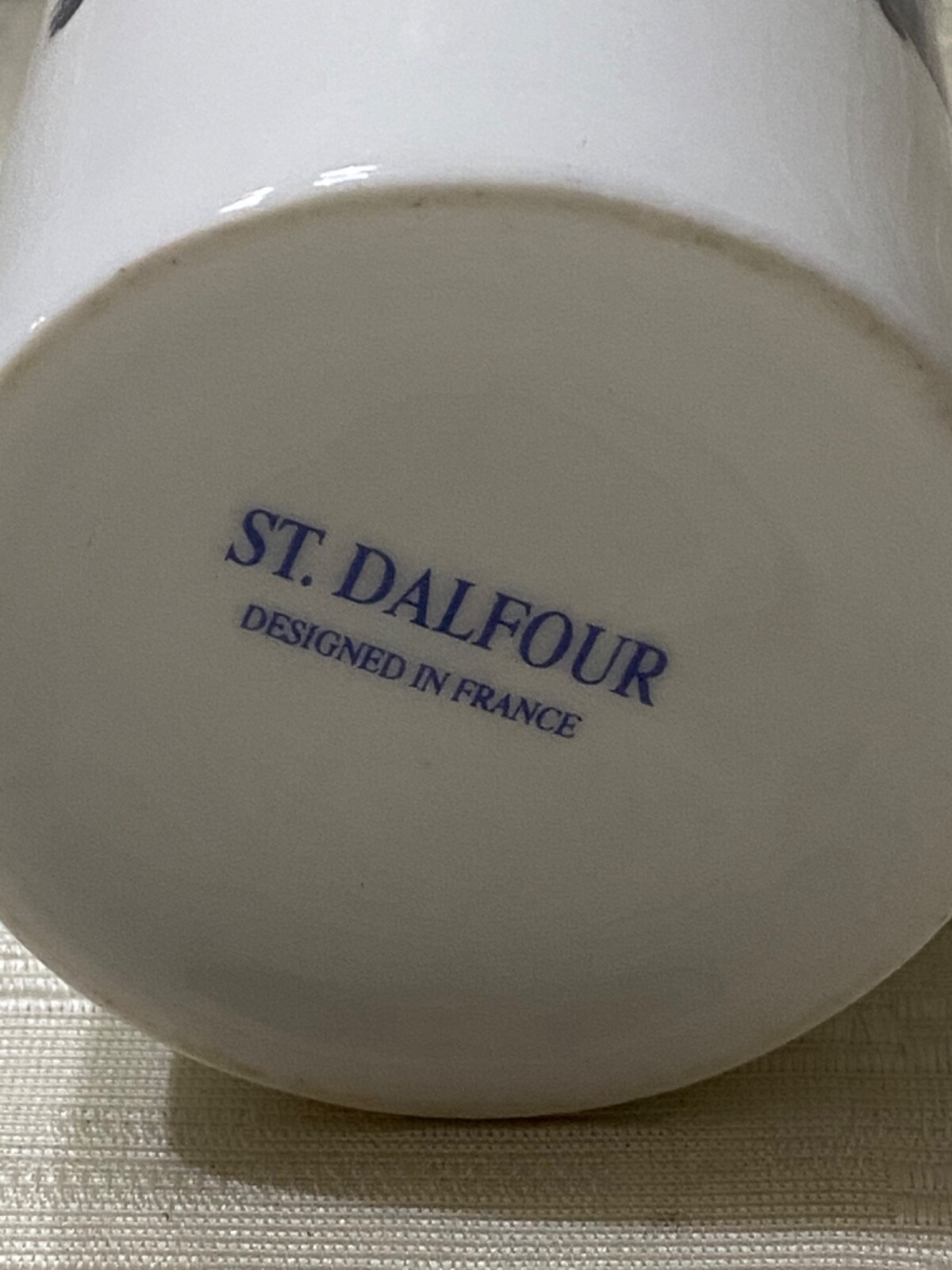 St. Dalfour France Vintage Ceramic Souvenir Coffee Mug French Village