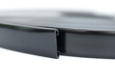 PVC Handlauf 15 M, Schwarz, 40x8 Mm, Für Flachstahl, Selbst Montierbar