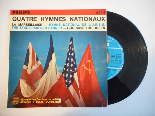 QUATRE HYMNES NATIONAUX : LA MARSEILLAISE - HYMNE NATIONAL DE L'URSS EP