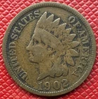 1902 Bronze Indian Head Cent. KM# 90a
