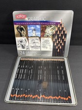 DERWENT Graphic graphite artist pencil 24ct Tin Set 34202 SEALED