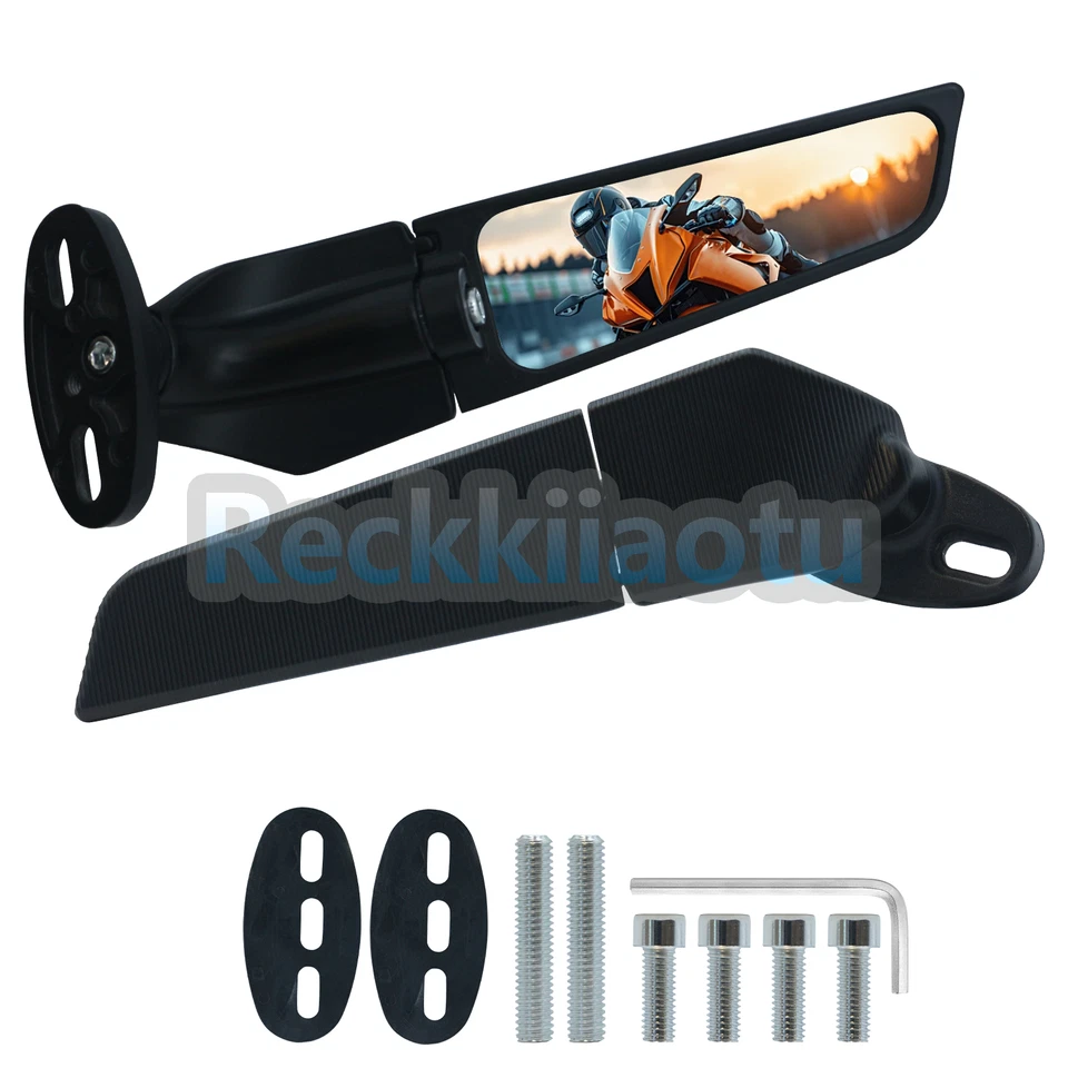 Wing Rearview Side Mirror for Ducati 899 1199 1299 Panigale 1198 1098 848 - Изображение 4 из 4