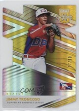 2020 Panini Elite Extra Edition Status Gold Die-Cut 7/10 Jimmy Troncoso #177 4f5