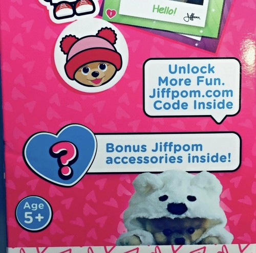 Set di 10 figure cucciolo Jiffpom 3" + accessorio, adesivo, commercio, tatuaggio E2-73 - Foto 14 di 18