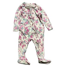 Baby Girl Angel Dear Bamboo Footie Pajamas Size 6-9 Months 2 Way Zipper