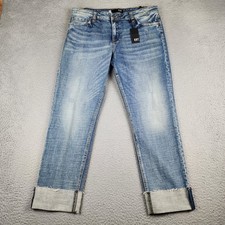 Kut From The Kloth Jeans Womens 12 Blue Catherine Boyfriend Fit Faded Distressed