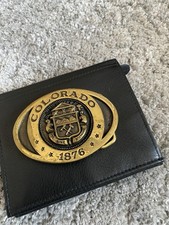 Colorado 1876 United Banks Gürtelschnalle Buckle Messing von 1979