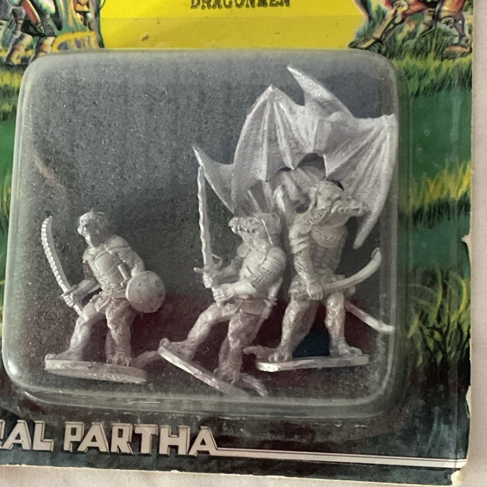 3 Metal Miniatures Ral Partha 02-944 Dragonmen D&D LOTR TSR - image 3 of 4