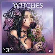 Witches Alchemy OFFICIAL | 2026 7x14" (Hanging) Monthly Mini Wall Calendar