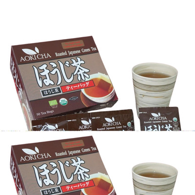 Hojicha Tea Bags Roasted Green Tea Smooth Toasted Flavor 50 Bags x 4 Box