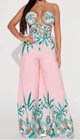Sexy Tropical Print Pink Jumpsuit NWT orig $79.99- Sz Med — photo 6