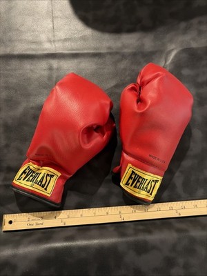 EVERLAST Boxing Gloves Red Color Youth/Teen Size 9 10 Inch Long EUC