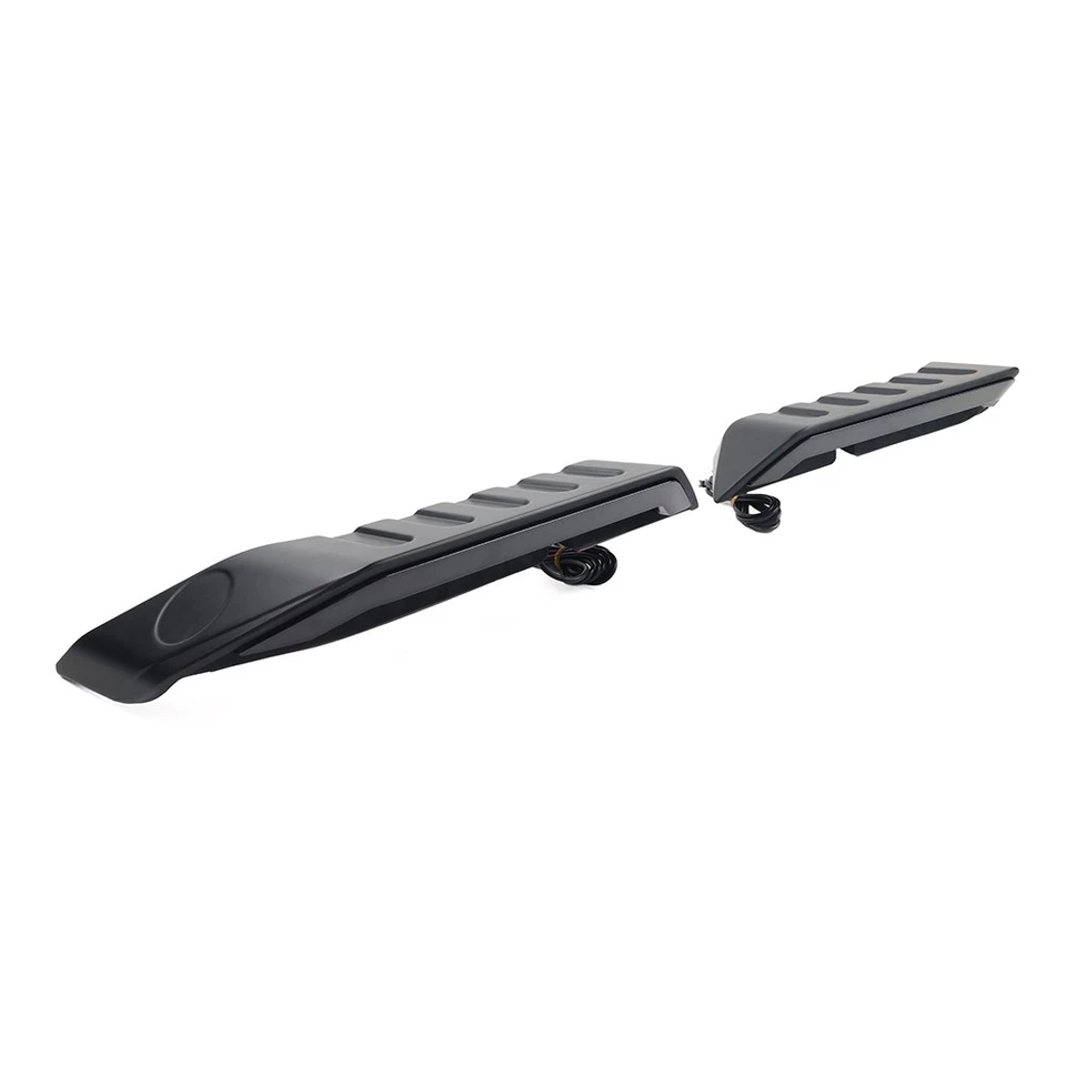 Pair Rear Roof Spoiler Wing W/ Tail Brake Light Fit Jeep Wrangler JK JKU 2007-17 - Image 3 of 4