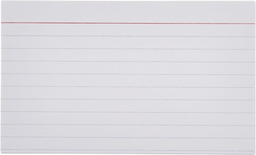 Amazon Basics Ruled Lined Index Cards, 1000 10 Pack (1000 Count), White - Picture 2 of 4